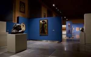 Sala 1 della GAM A. Forti di Verona dopo l'intervento di rinnovo permanente del percorso