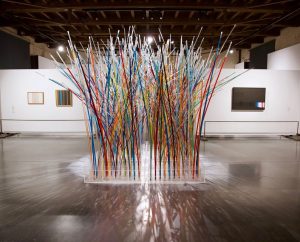 Opera contemporanea all'interno della sala 4 del percorso permanente della GAM