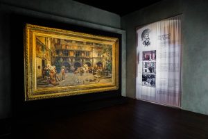 Dipinto di Federico Pastoris a chiusura del percorso espositivo dell'appartamento